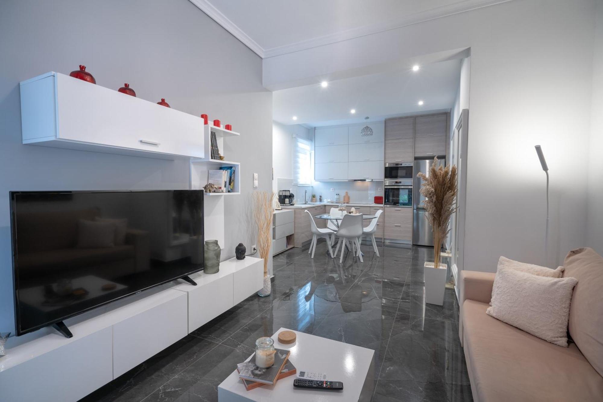 Neo Irakleio Train St. 1 Bedrm 4 Pers. Apartment 아테네 외부 사진