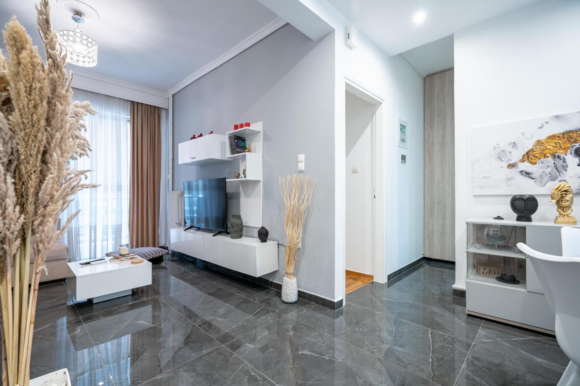 Neo Irakleio Train St. 1 Bedrm 4 Pers. Apartment 아테네 외부 사진