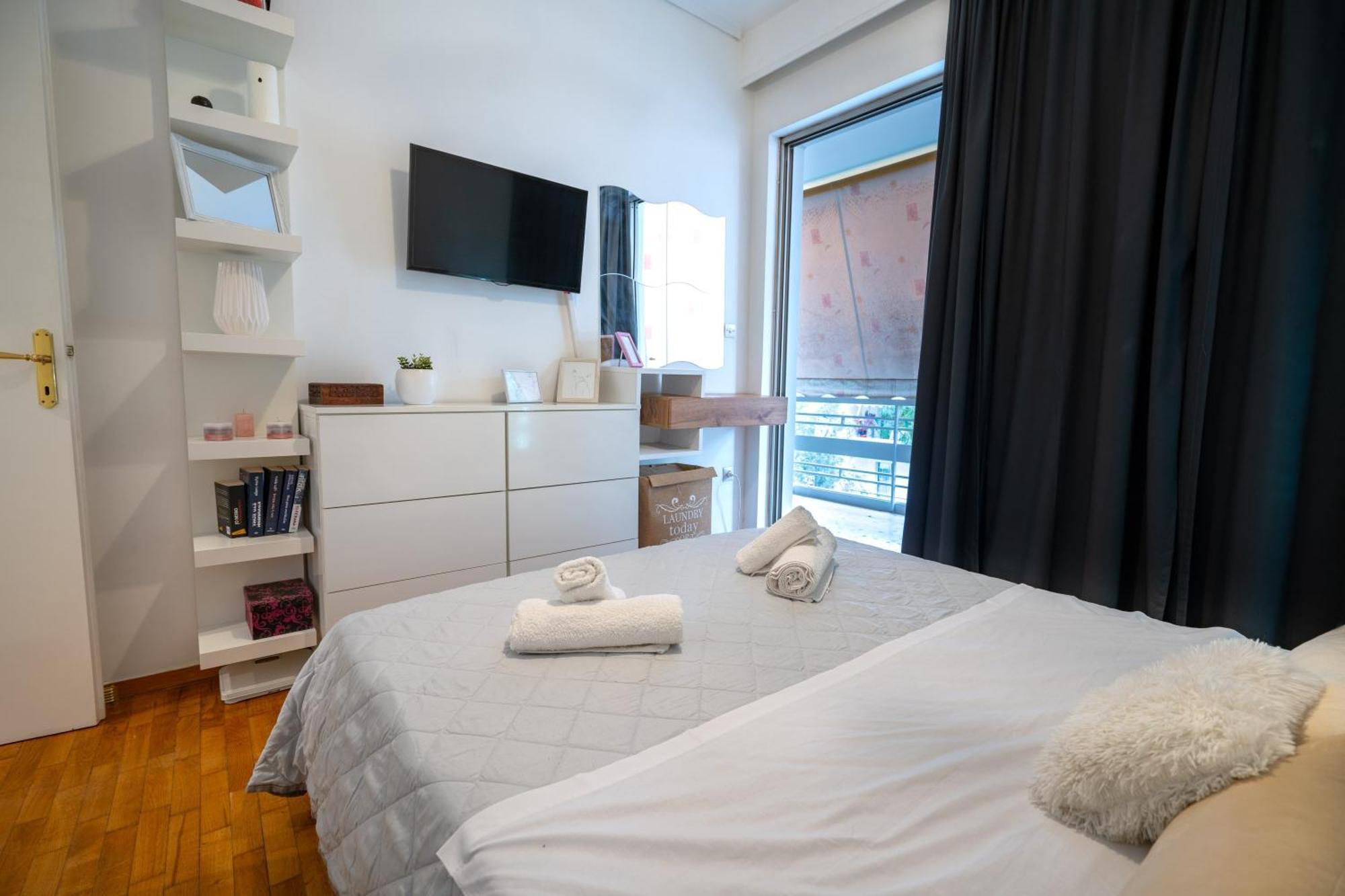 Neo Irakleio Train St. 1 Bedrm 4 Pers. Apartment 아테네 외부 사진