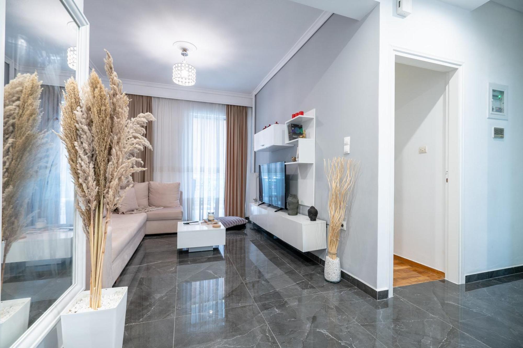 Neo Irakleio Train St. 1 Bedrm 4 Pers. Apartment 아테네 외부 사진