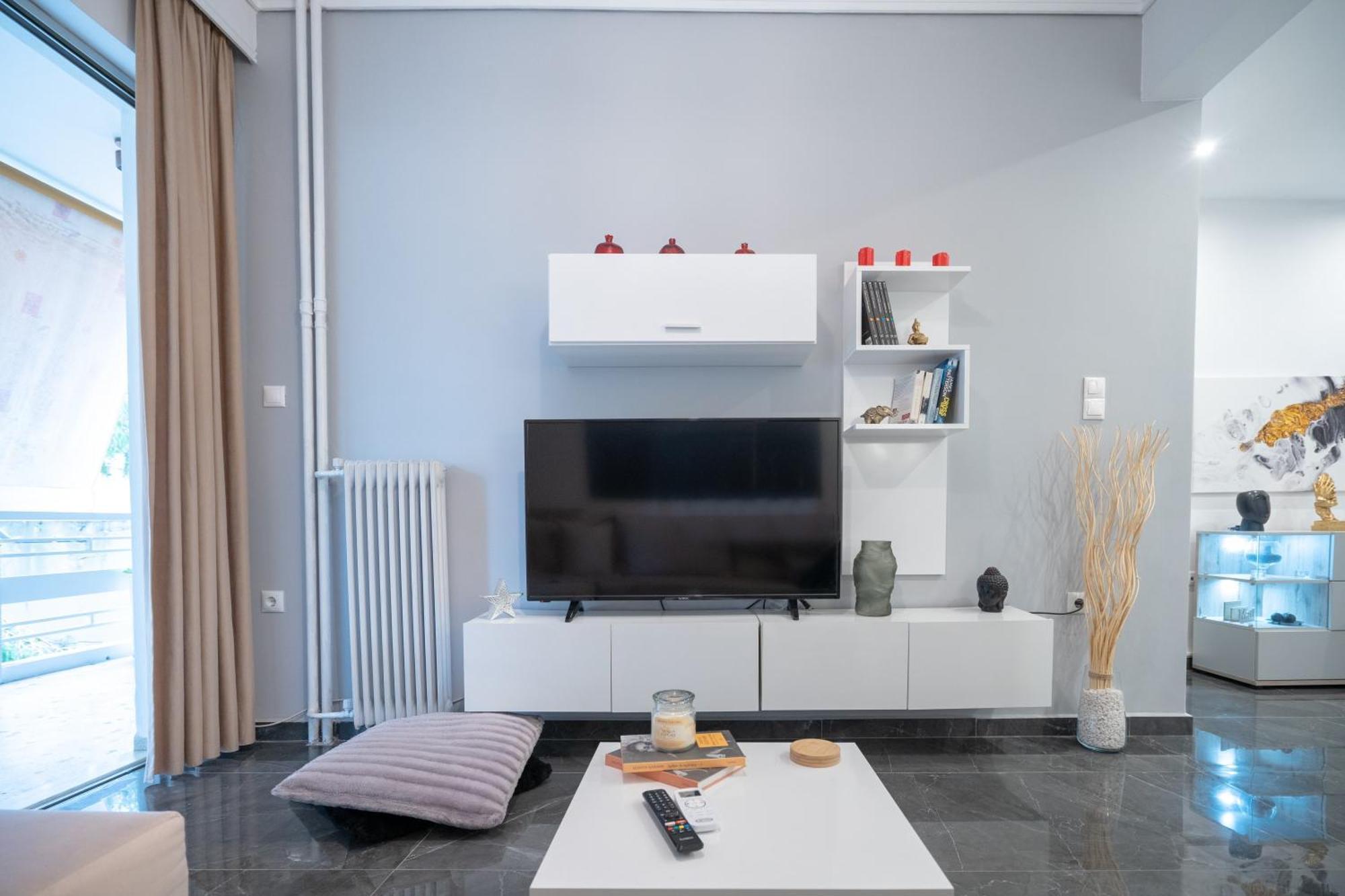 Neo Irakleio Train St. 1 Bedrm 4 Pers. Apartment 아테네 외부 사진