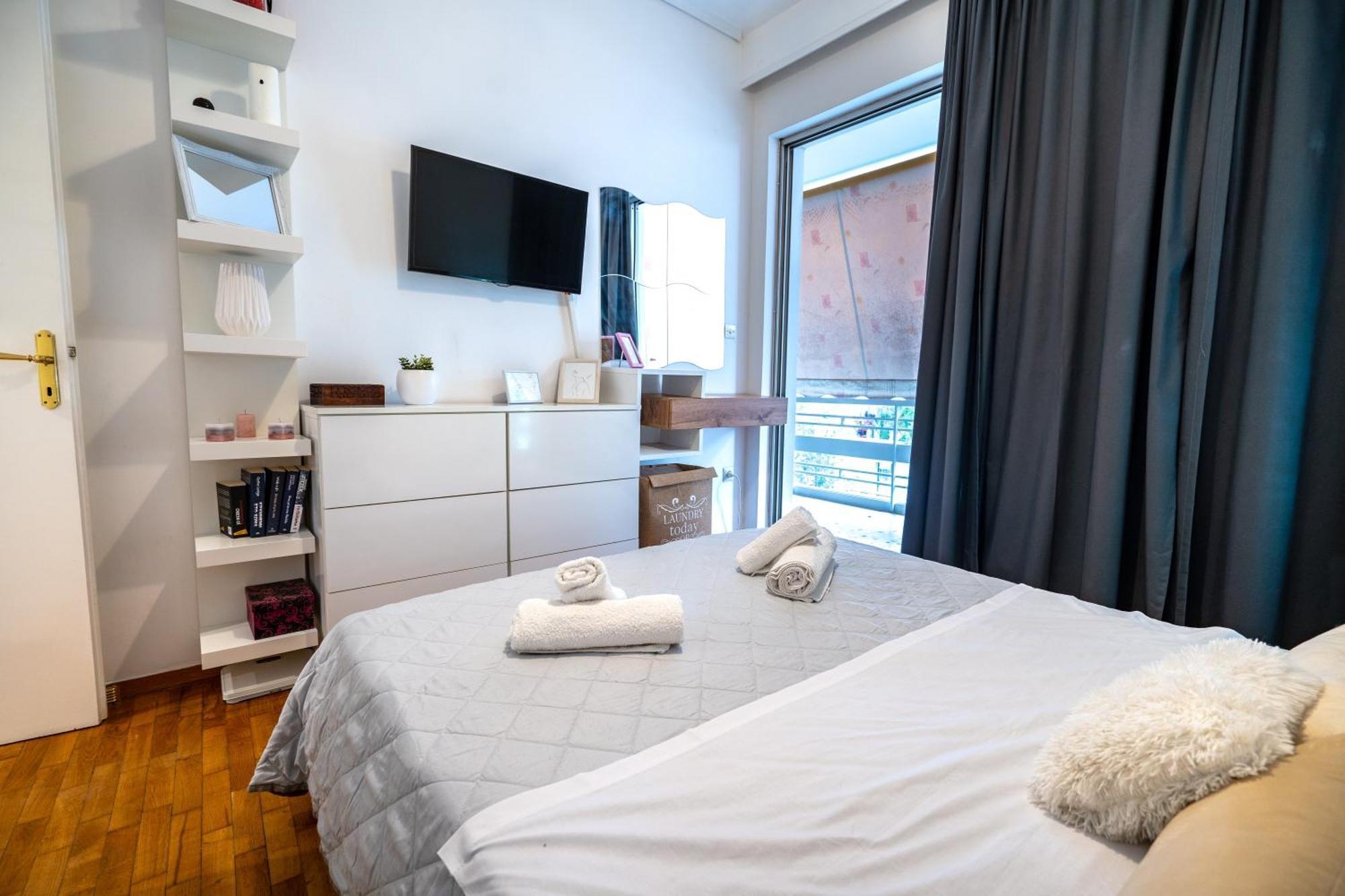Neo Irakleio Train St. 1 Bedrm 4 Pers. Apartment 아테네 외부 사진