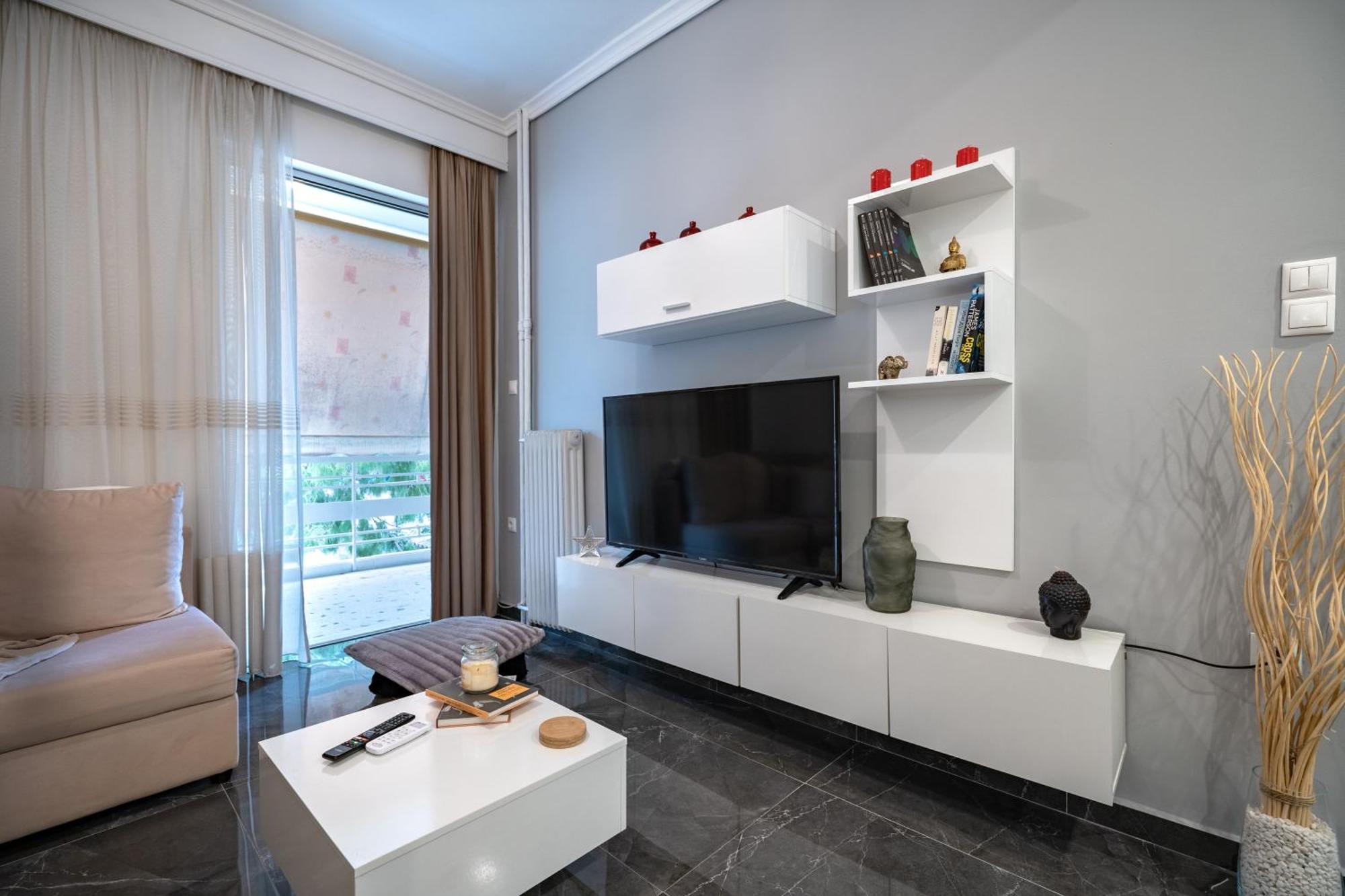 Neo Irakleio Train St. 1 Bedrm 4 Pers. Apartment 아테네 외부 사진